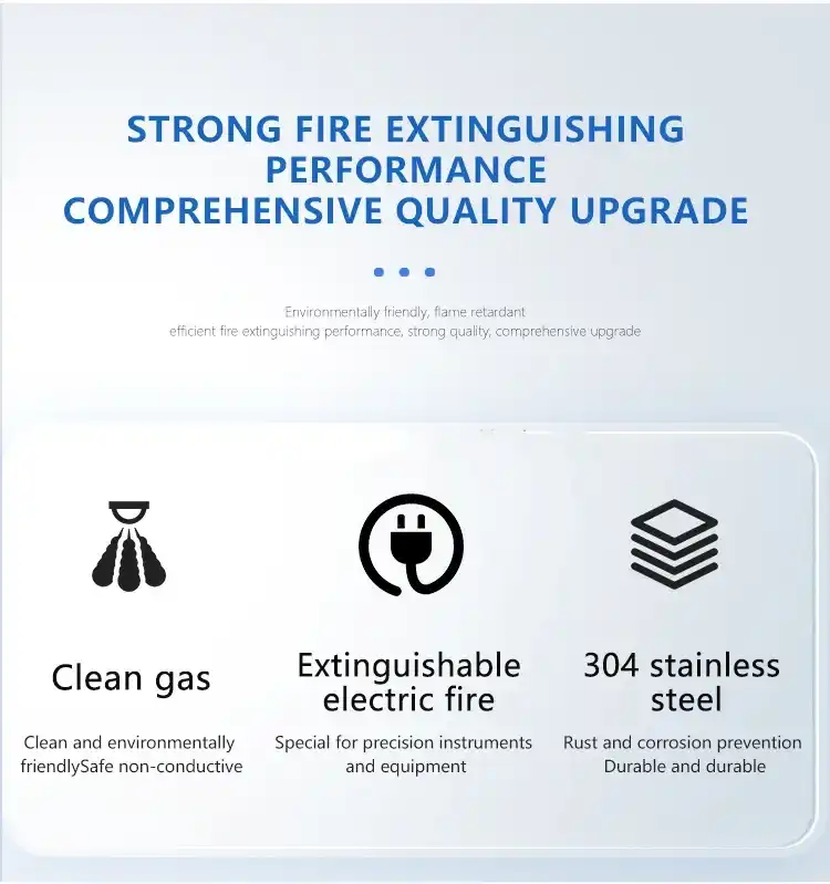 Portable HFC-227ea Gas Fire Extinguisher